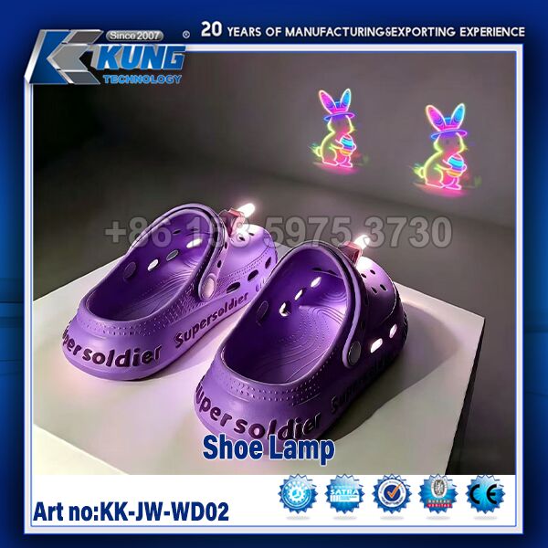 Creative Glowing LED Shoe Light with Colorful Lights for Easy Installation on Crocs