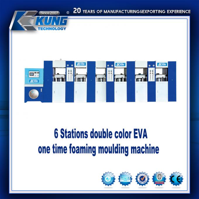 Seis máquinas dobro de EVA Foaming /Pressing da cor das estações