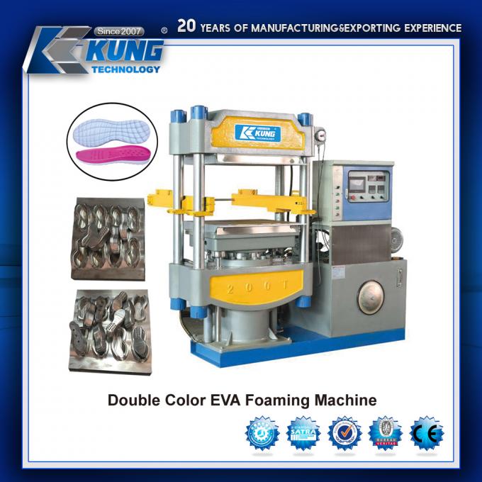 (Máquina de EVA) máquina de molde dobro das estações de EVA Foam 6 da cor