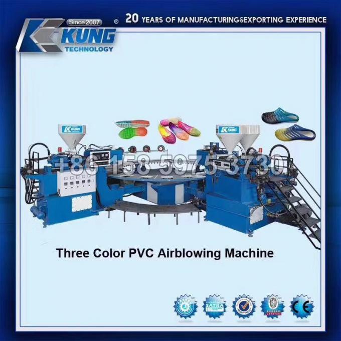 Máquina do PVC Airblowing de três cores