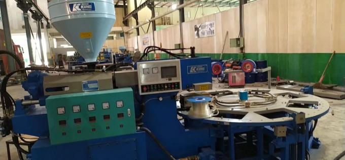 Máquina do PVC Airblowing da cor de 6 estações única