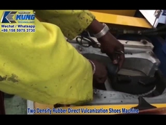 Máquina de calçados de vulcanização direta de borracha de duas densidades