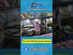 Máquina de injecção de alças de PVC de três cores