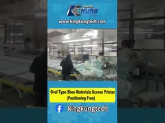 Material de calçado de tipo oval impressora de tela