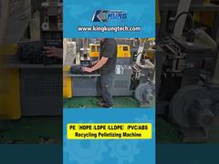 Máquina de pelotização e reciclagem de plástico de 40–60 kg/h para PE, HDPE, LDPE, LLDPE, PVC e ABS